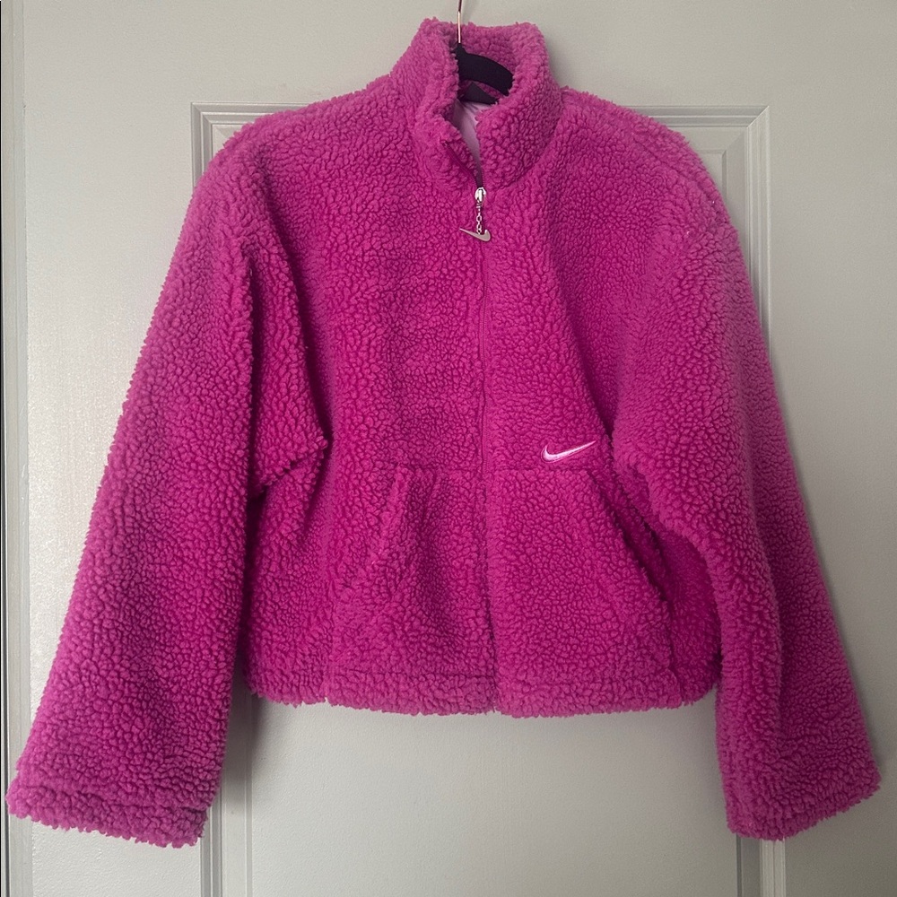 Nike Fuchsia Sherpa Jacket